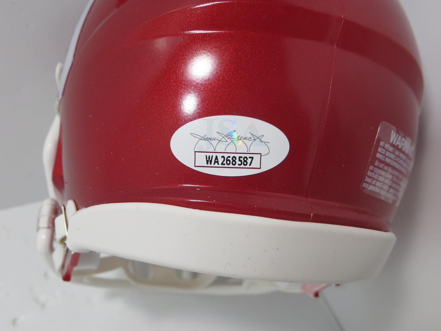 MARVIN MIMS OU OKLAHOMA SOONERS SIGNED Mini Helmet DENVER BRONCOS JSA