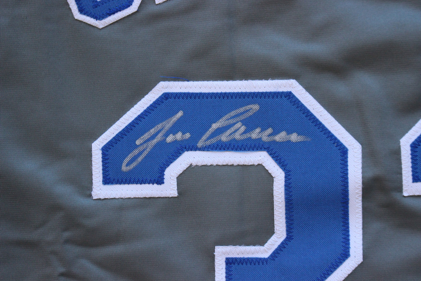 JOSE CANSECO RANGERS GRAY #33 no INSC JSA