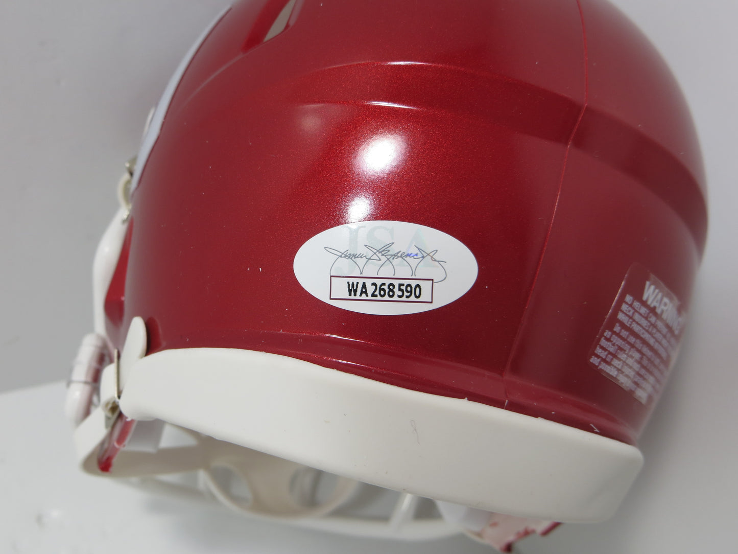 MARVIN MIMS OU OKLAHOMA SOONERS SIGNED Mini Helmet DENVER BRONCOS JSA