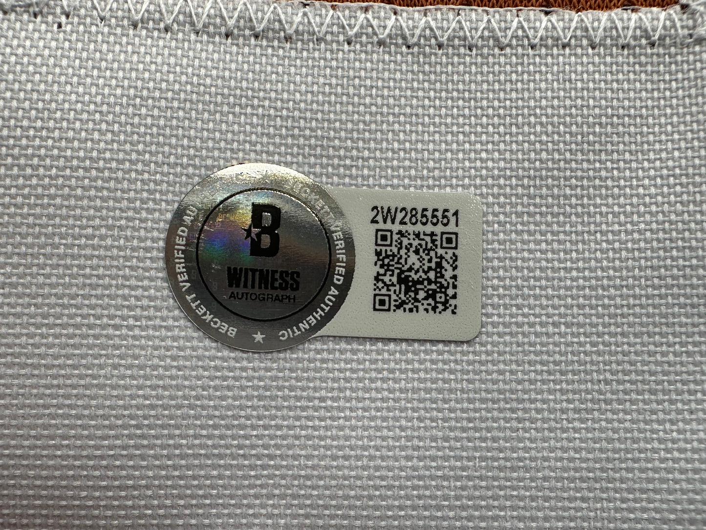 EARL CAMPBELL SIGNED ORANGE FOOTBALL JERSEY Texas Longhorns XL BAS COA