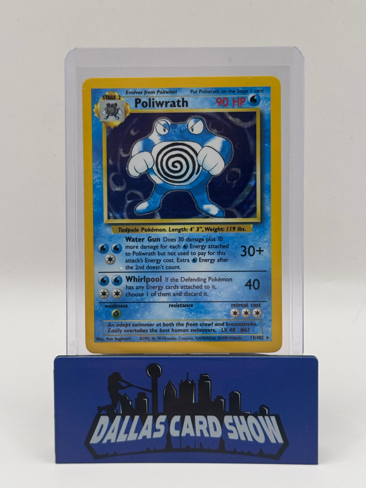 1999 Pokemon - Poliwrath (Holo) - 13/102 Base Set Unlimited LP