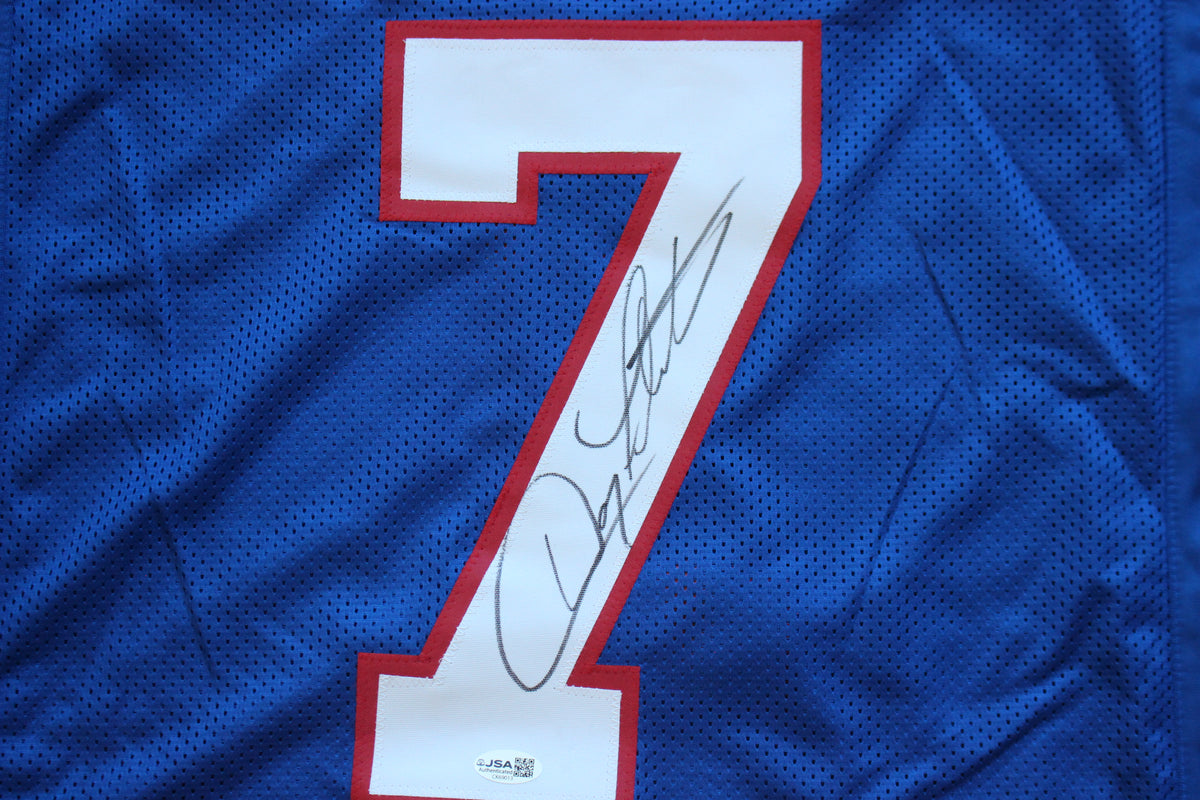 DOUG FLUTIE BUFFALO BILLS SIGNED FOOTBALL JERSEY BC Eagles Patriots JSA