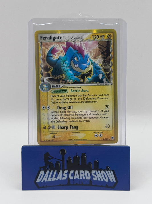 2006 Pokemon - Feraligatr (Delta Species Holo) - 2/101 Dragon Frontiers LP