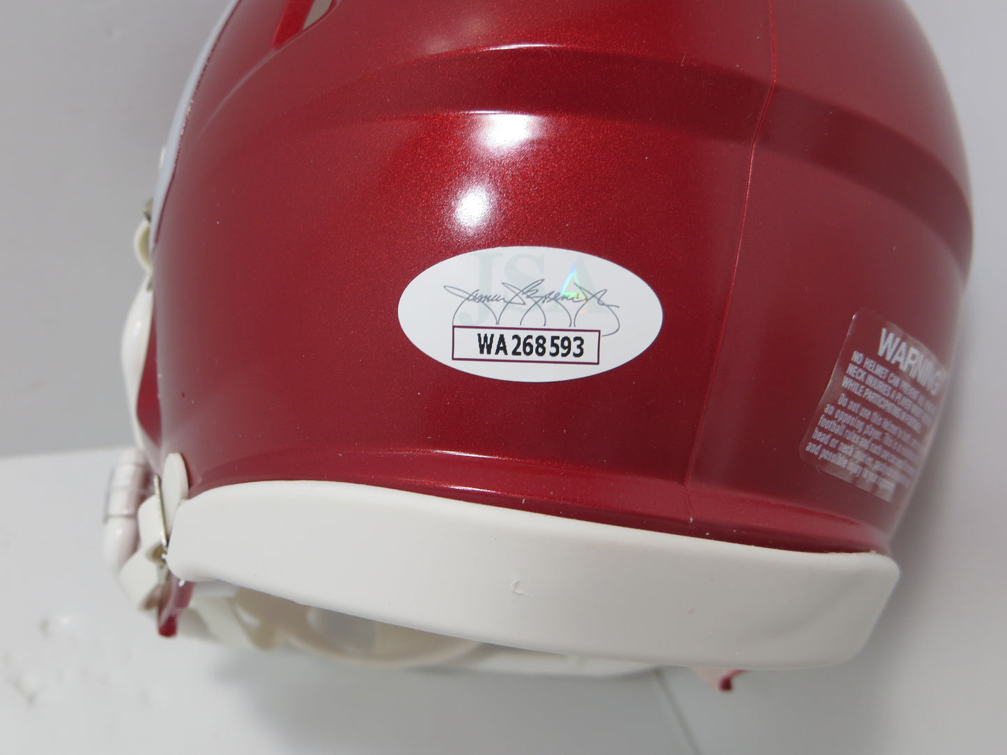 MARVIN MIMS OU OKLAHOMA SOONERS SIGNED Mini Helmet DENVER BRONCOS JSA