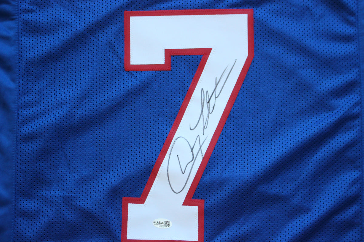 DOUG FLUTIE BUFFALO BILLS SIGNED FOOTBALL JERSEY BC Eagles Patriots JSA