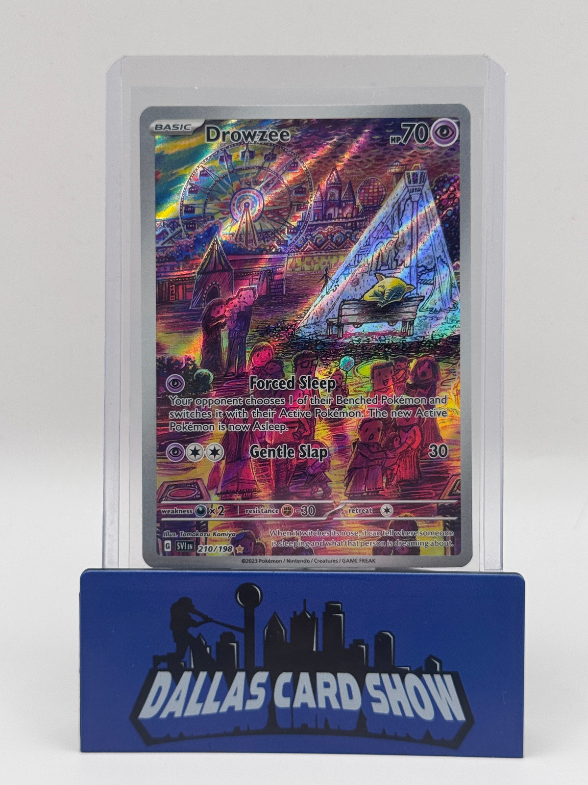 2023 Pokemon - Drowzee (Illustration Rare) - 210/198 Scarlet & Violet Base Set NM