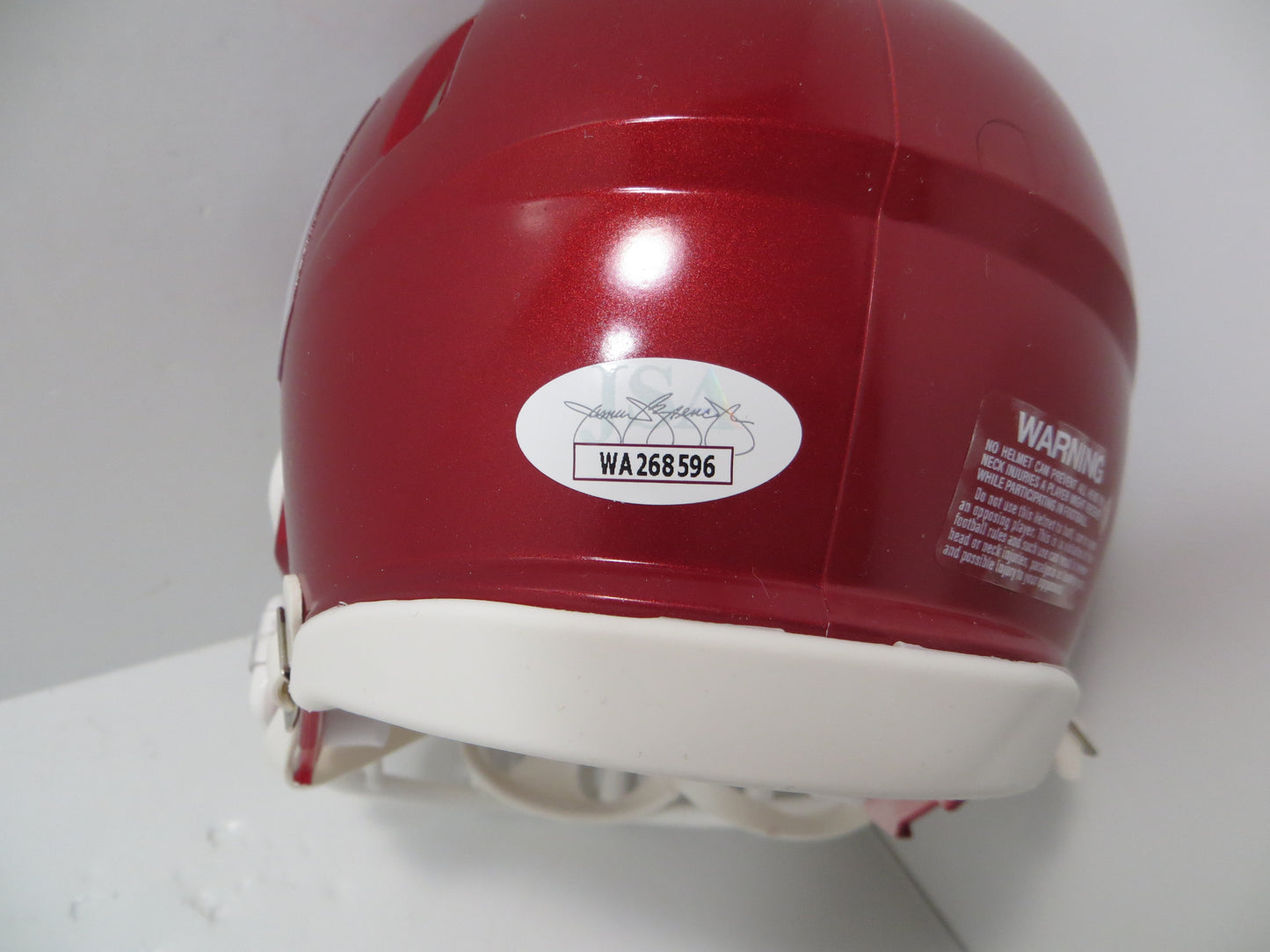 MARVIN MIMS OU OKLAHOMA SOONERS SIGNED Mini Helmet DENVER BRONCOS JSA