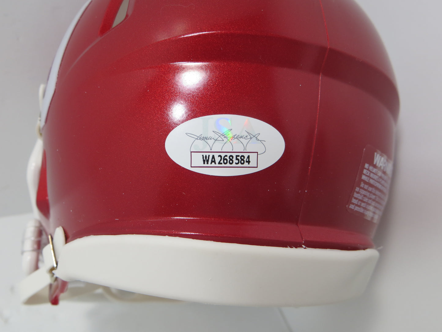 MARVIN MIMS OU OKLAHOMA SOONERS SIGNED Mini Helmet DENVER BRONCOS JSA