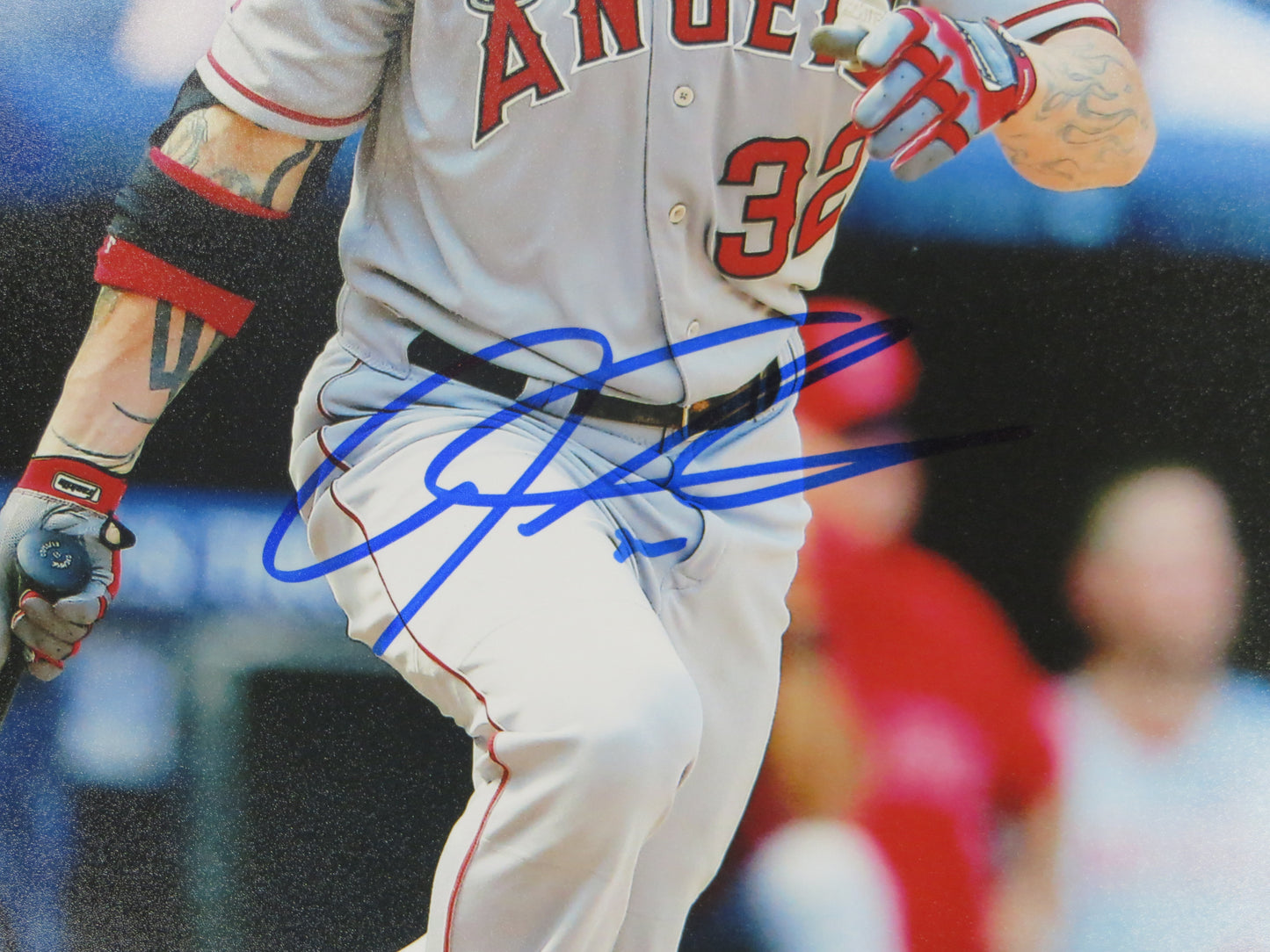 JOSH HAMILTON SIGNED ANGELS 8x10 PHOTO BAS COA