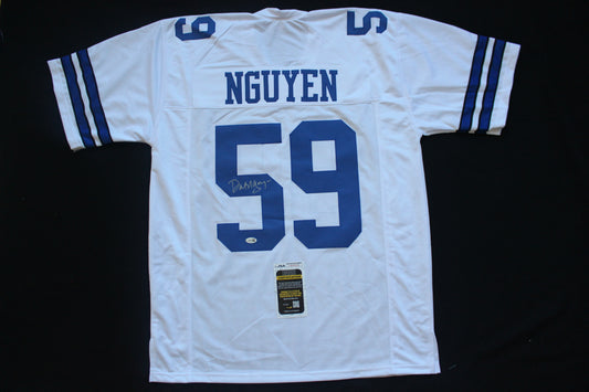 DAT NGUYEN SIGNED FOOTBALL HOME JERSEY Dallas Cowboys Aggies JSA
