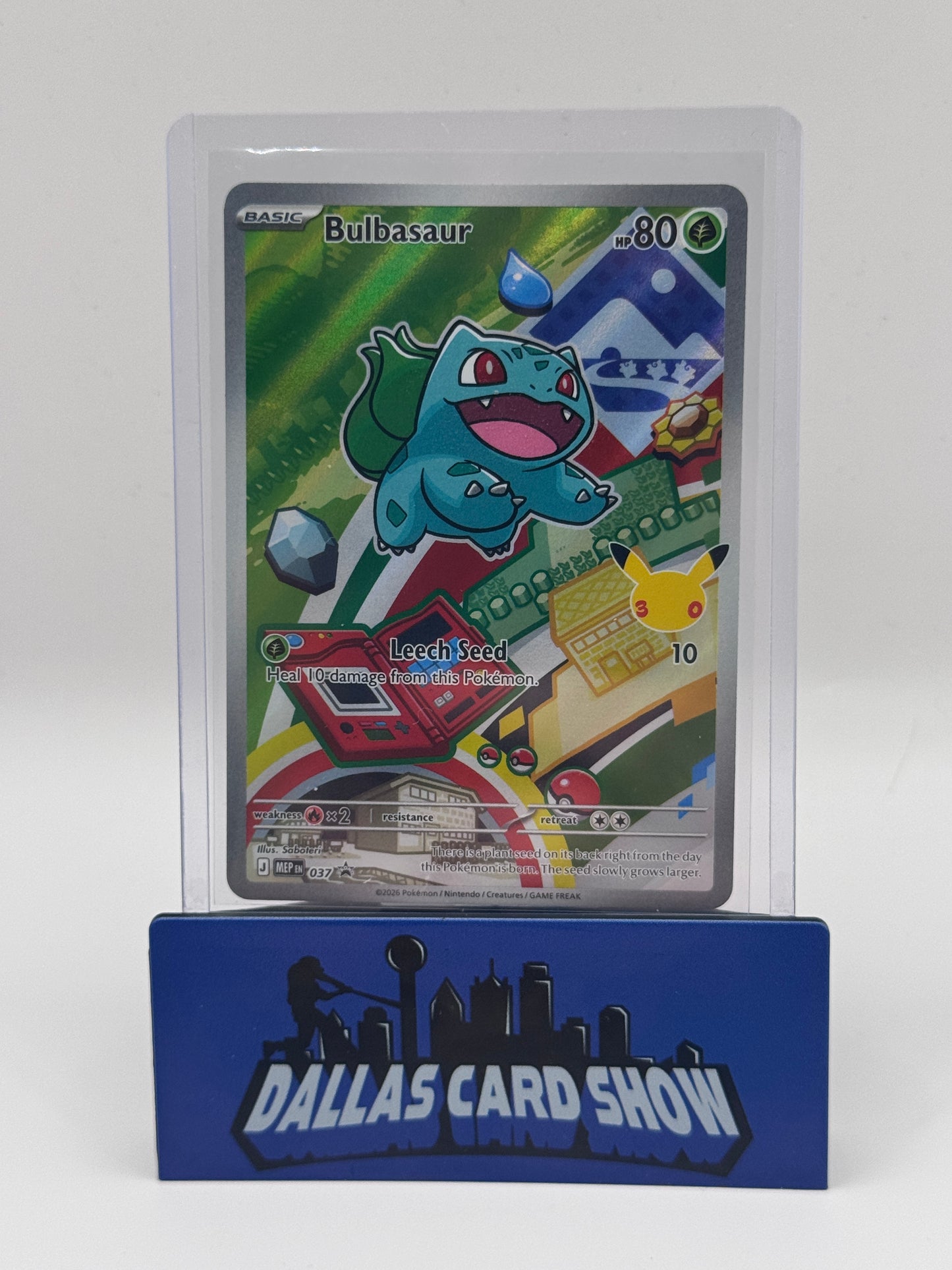 2026 Pokemon - Bulbasaur (Illustration Rare) - MEP037 First Partner Promo NM