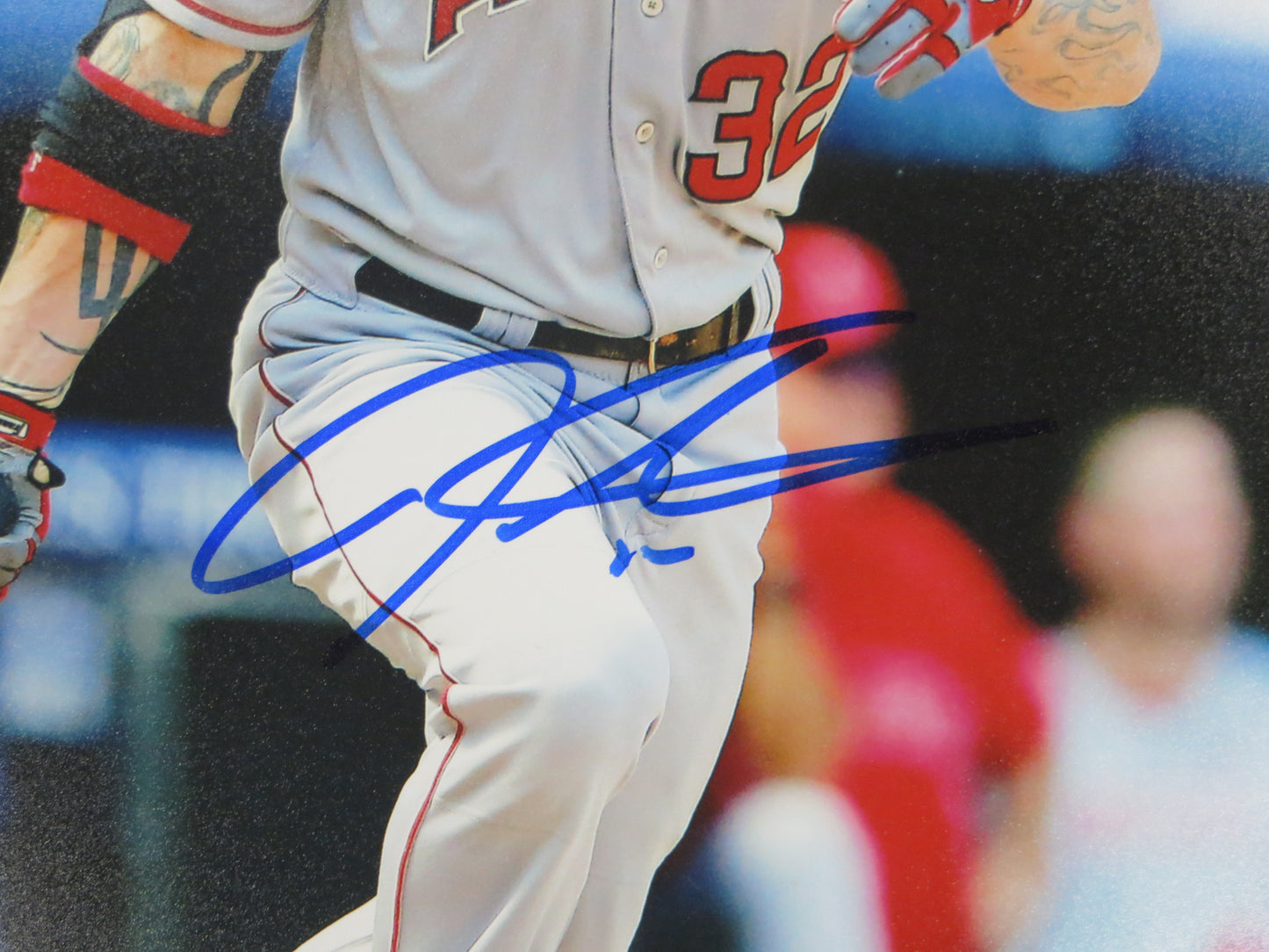 JOSH HAMILTON SIGNED ANGELS 8x10 PHOTO BAS COA
