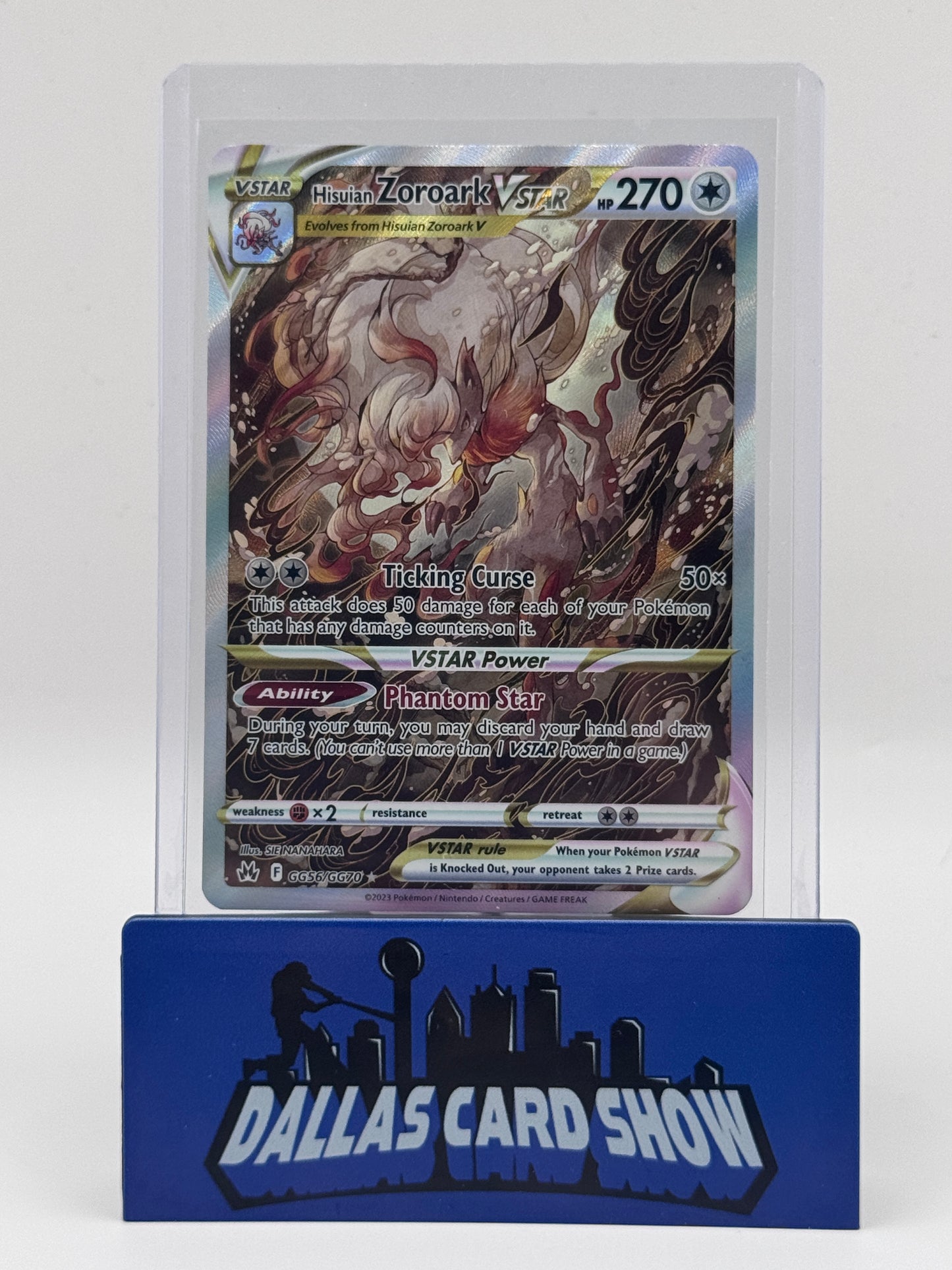2023 Pokemon - Hisuian Zoroark VSTAR (Galarian Gallery) - GG56/GG70 Crown Zenith NM