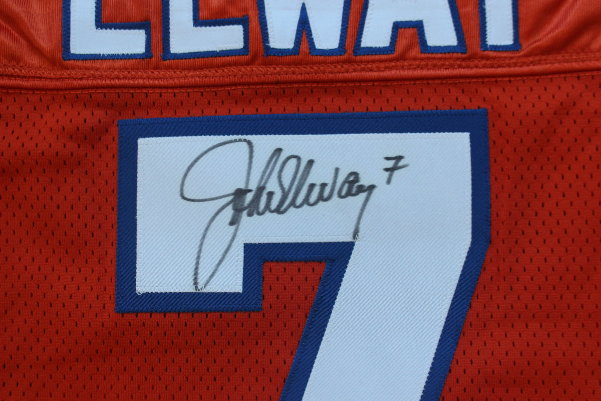 JOHN ELWAY DENVER BRONCOS SIGNED WILSON AUTHENTIC ORANGE CRUSH JERSEY JSA