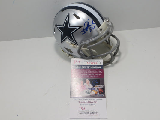 JAY NOVACEK DALLAS COWBOYS SIGNED Mini Helmet Wyoming Cowboys JSA COA