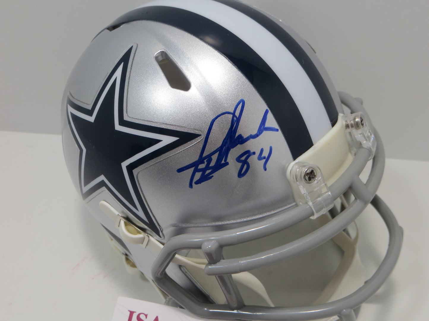 JAY NOVACEK DALLAS COWBOYS SIGNED Mini Helmet Wyoming Cowboys JSA COA