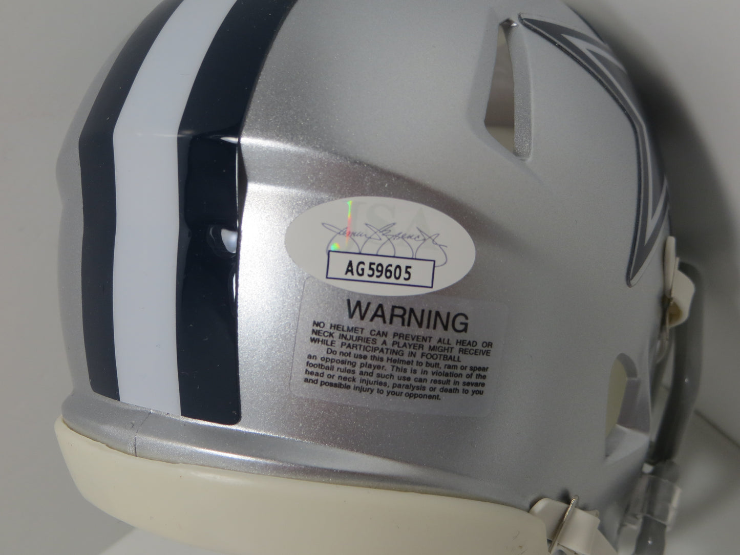 JAY NOVACEK DALLAS COWBOYS SIGNED Mini Helmet Wyoming Cowboys JSA COA