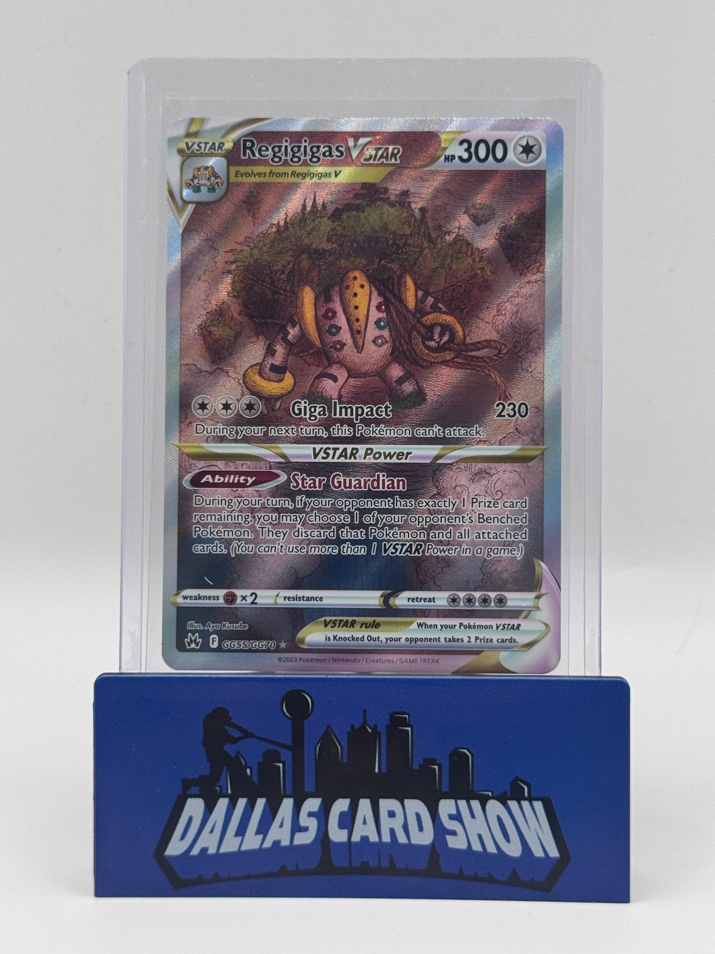2023 Pokemon - Regigigas VSTAR (Galarian Gallery) - GG55/GG70 Crown Zenith NM