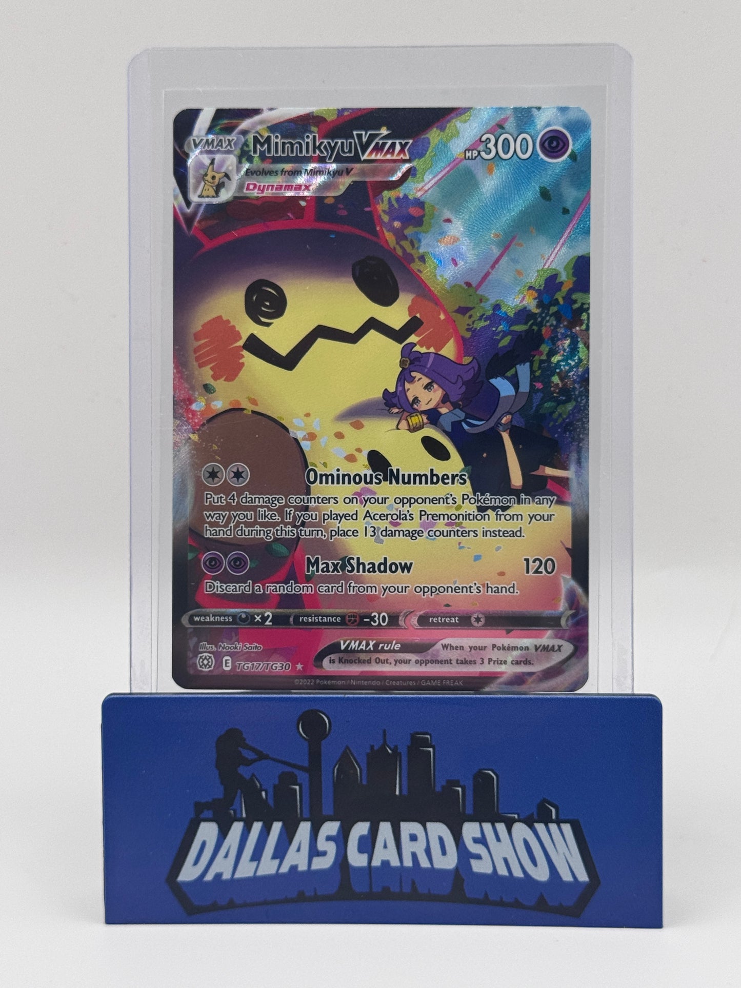 2022 Pokemon - Mimikyu VMAX (Trainer Gallery) - TG17/TG30 Brilliant Stars NM
