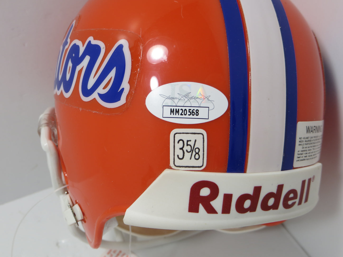 EMMITT SMITH FLORIDA GATORS SIGNED Mini Helmet Dallas Cowboys JSA COA