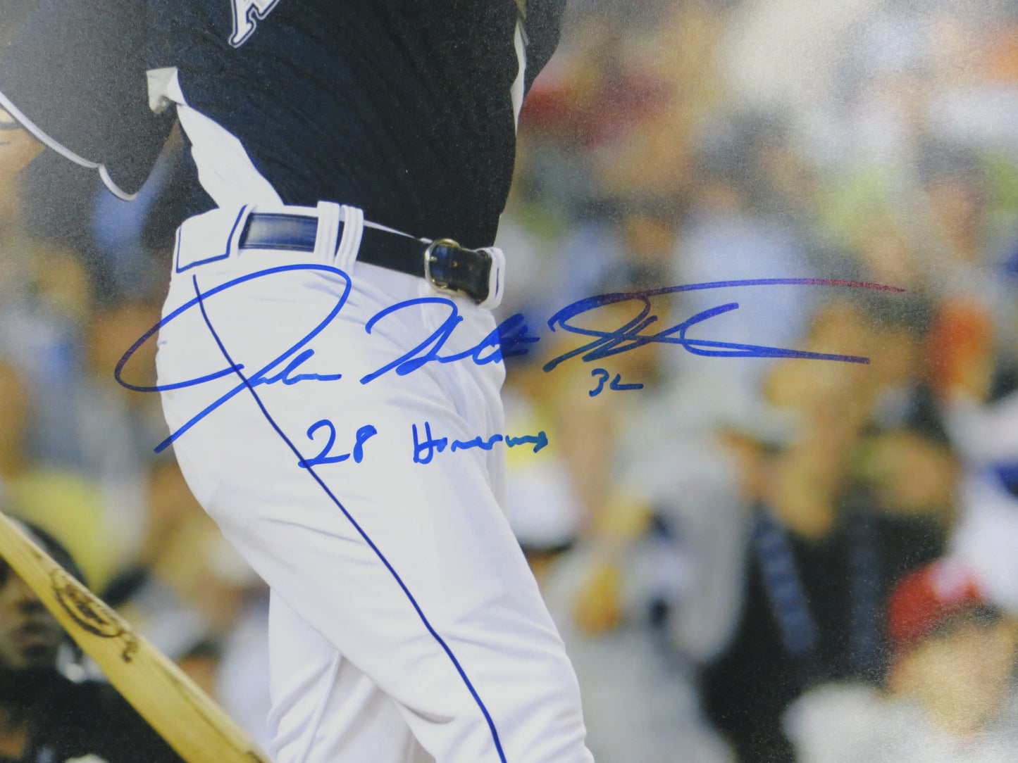 JOSH HAMILTON TEXAS RANGERS SIGNED HOME RUN DERBY w/INSC BAS COA