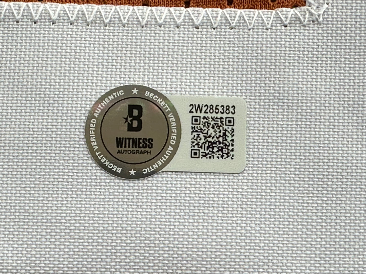 EARL CAMPBELL SIGNED ORANGE FOOTBALL JERSEY Texas Longhorns 2XL BAS COA