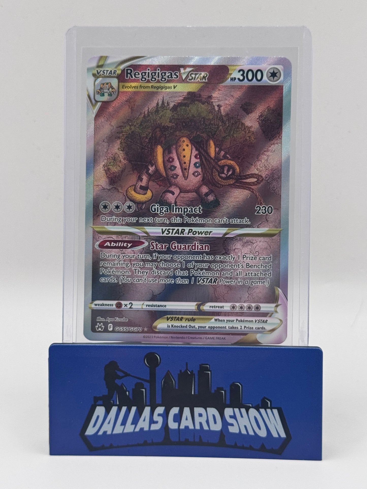 2023 Pokemon - Regigigas VSTAR (Galarian Gallery) - GG55/GG70 Crown Zenith NM