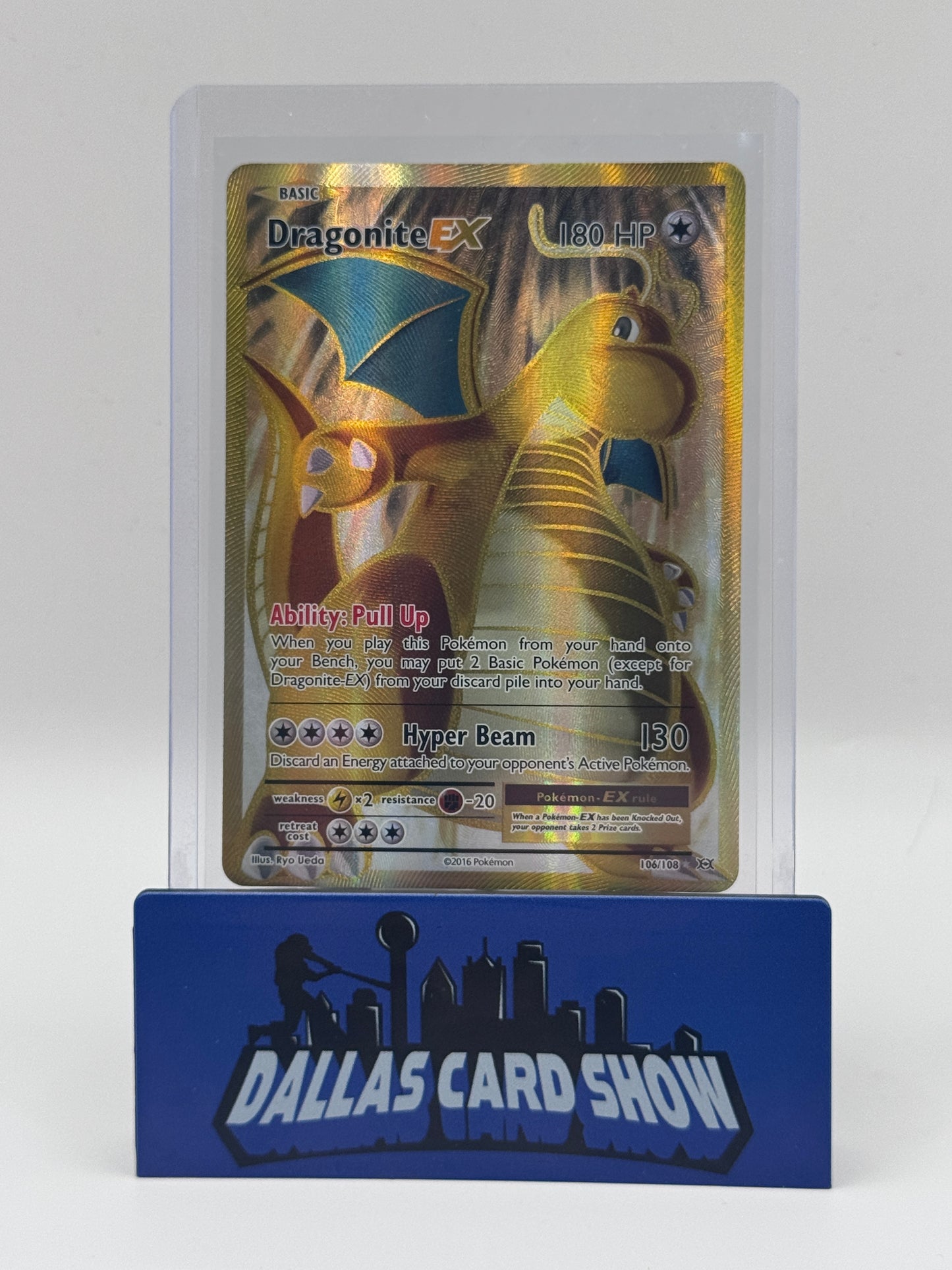 2016 Pokemon - Dragonite EX (Full Art) - 106/108 XY Evolutions LP