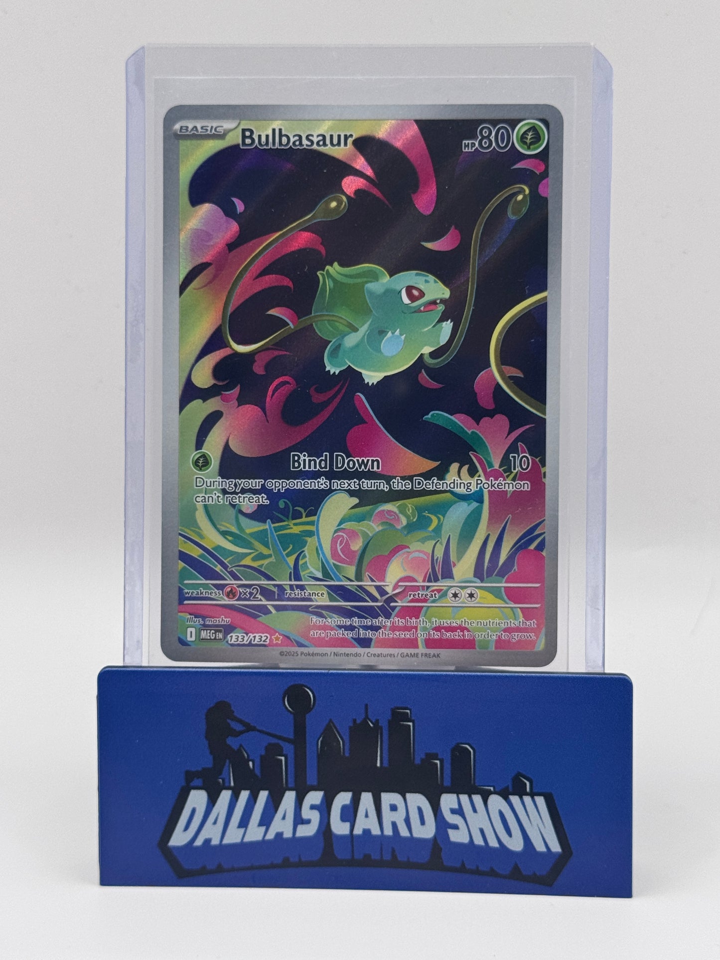 2025 Pokemon - Bulbasaur (Illustration Rare) - 133/132 Mega Evolution NM