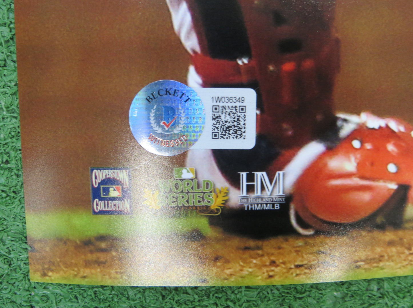 JOSH HAMILTON TEXAS RANGERS SIGNED 16x20 World Series Game 6 BAS COA