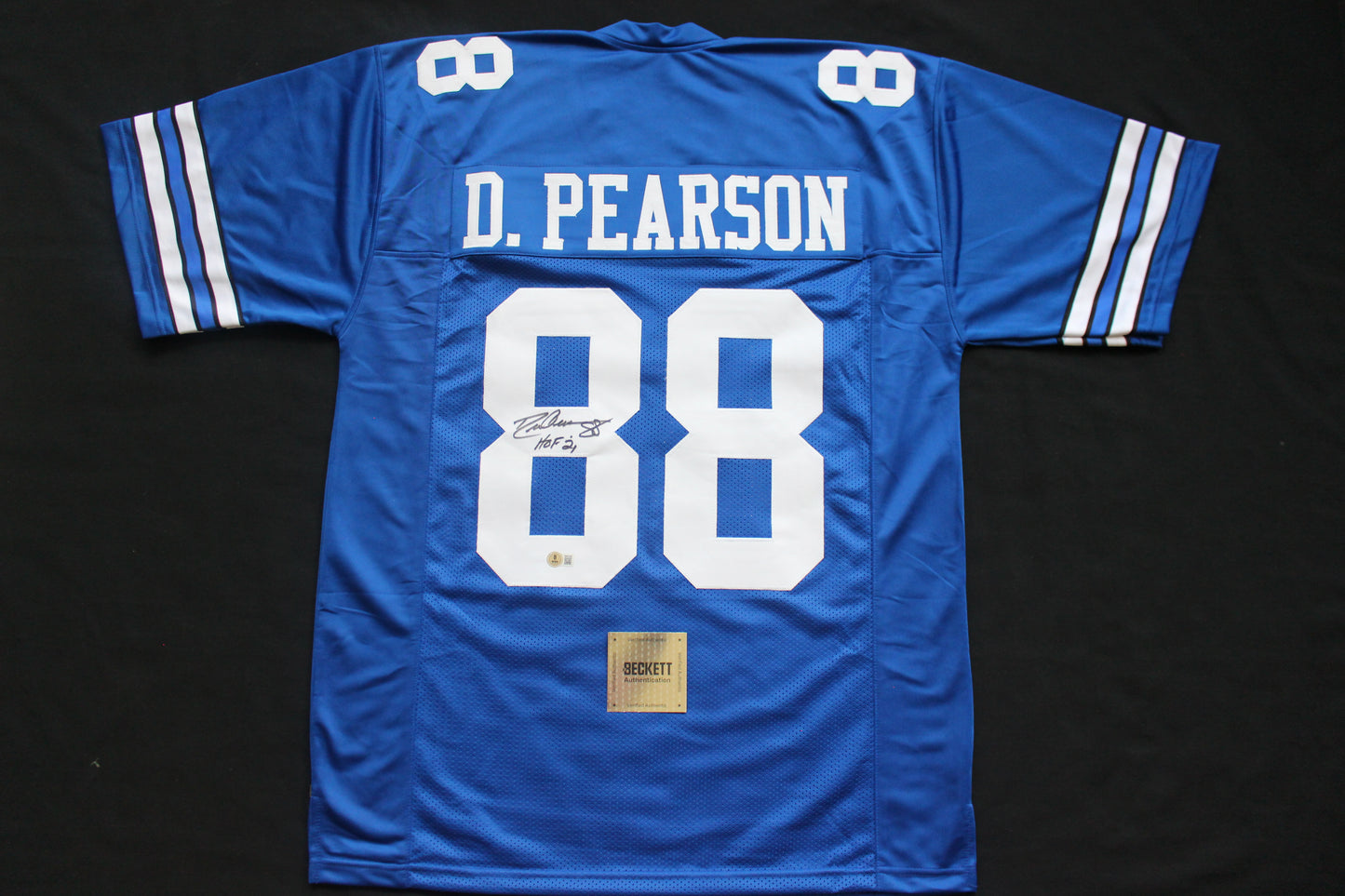 DREW PEARSON DALLAS COWBOYS SIGNED Throwback JERSEY w/HOF21 BAS COA