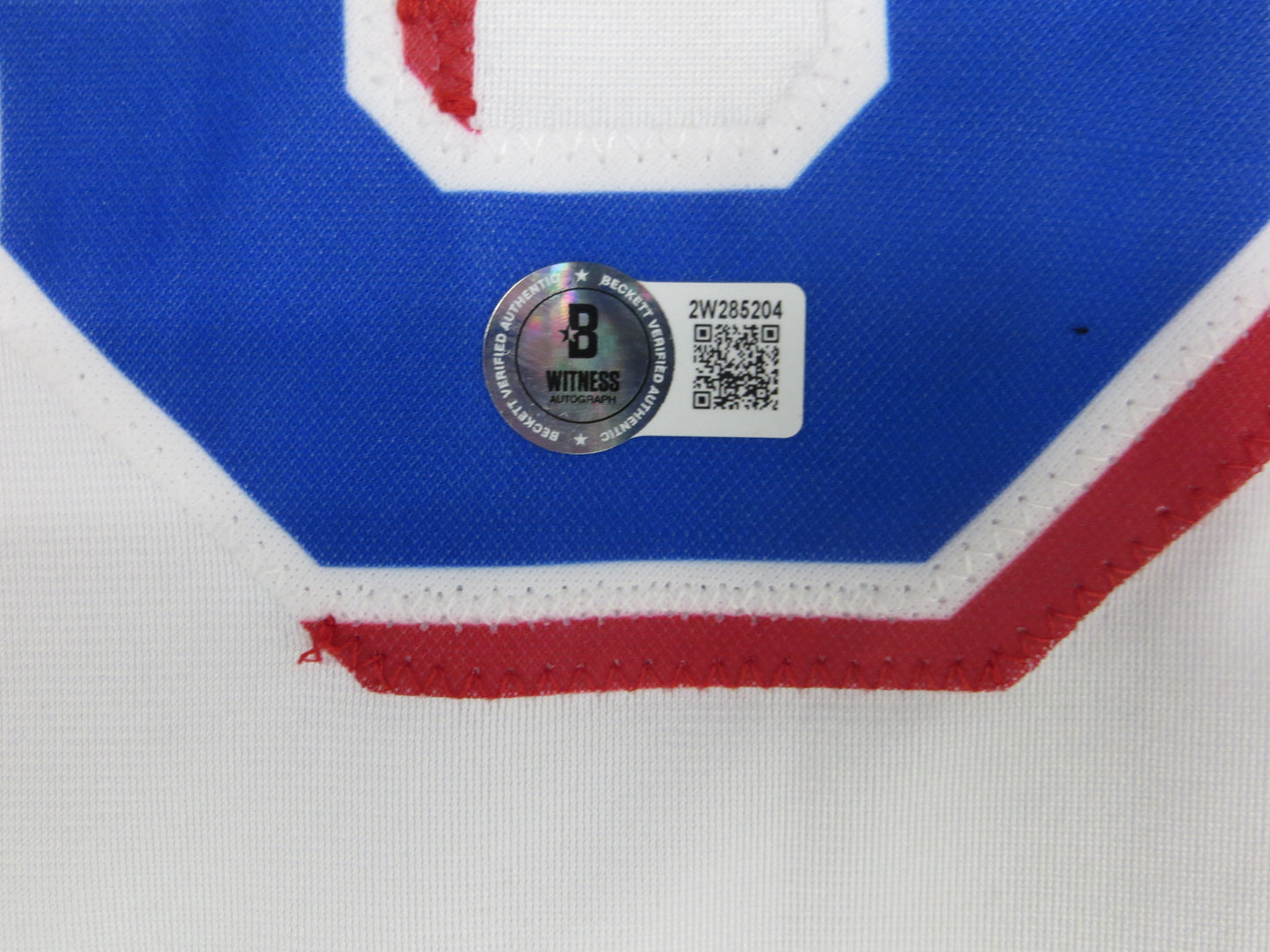 ADOLIS GARCIA TEXAS RANGERS SIGNED Home JERSEY XL BAS COA