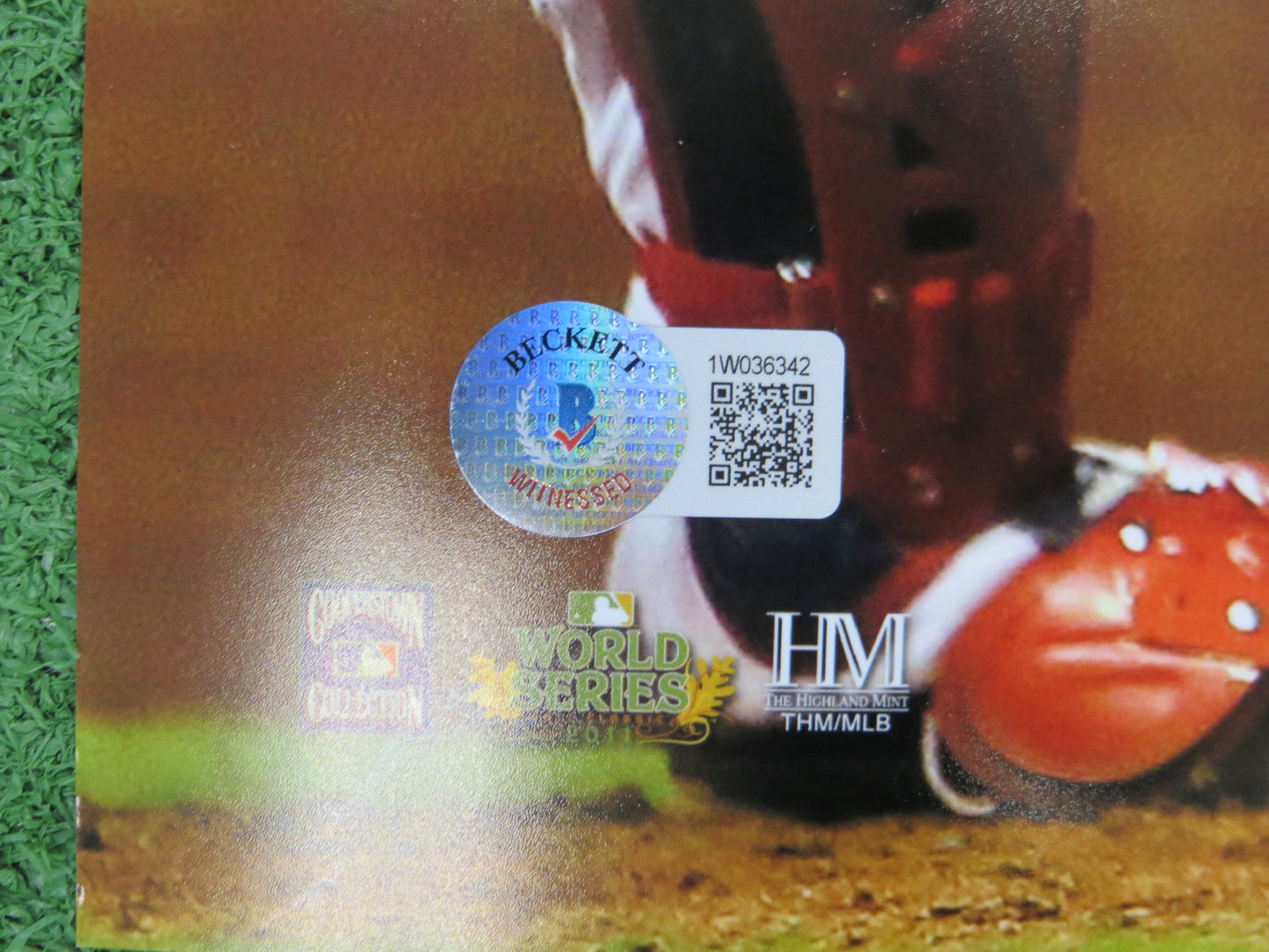 JOSH HAMILTON TEXAS RANGERS SIGNED 16x20 w/"WS Game 6 HR" BAS COA