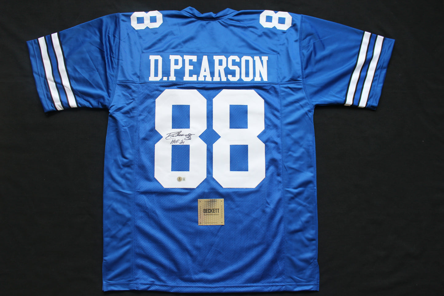 DREW PEARSON DALLAS COWBOYS SIGNED Throwback JERSEY w/HOF21 BAS COA