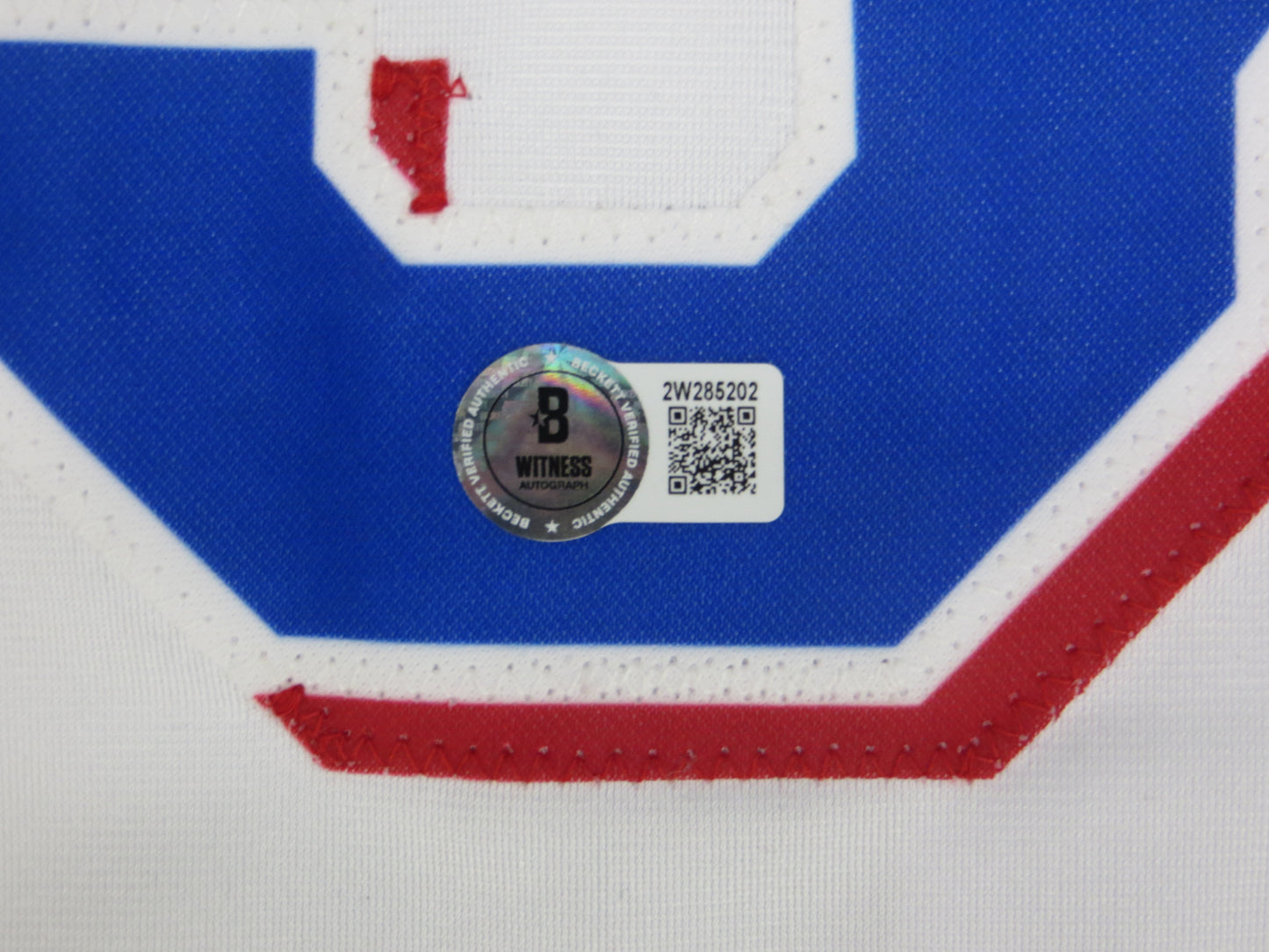 ADOLIS GARCIA TEXAS RANGERS SIGNED Home JERSEY XL BAS COA