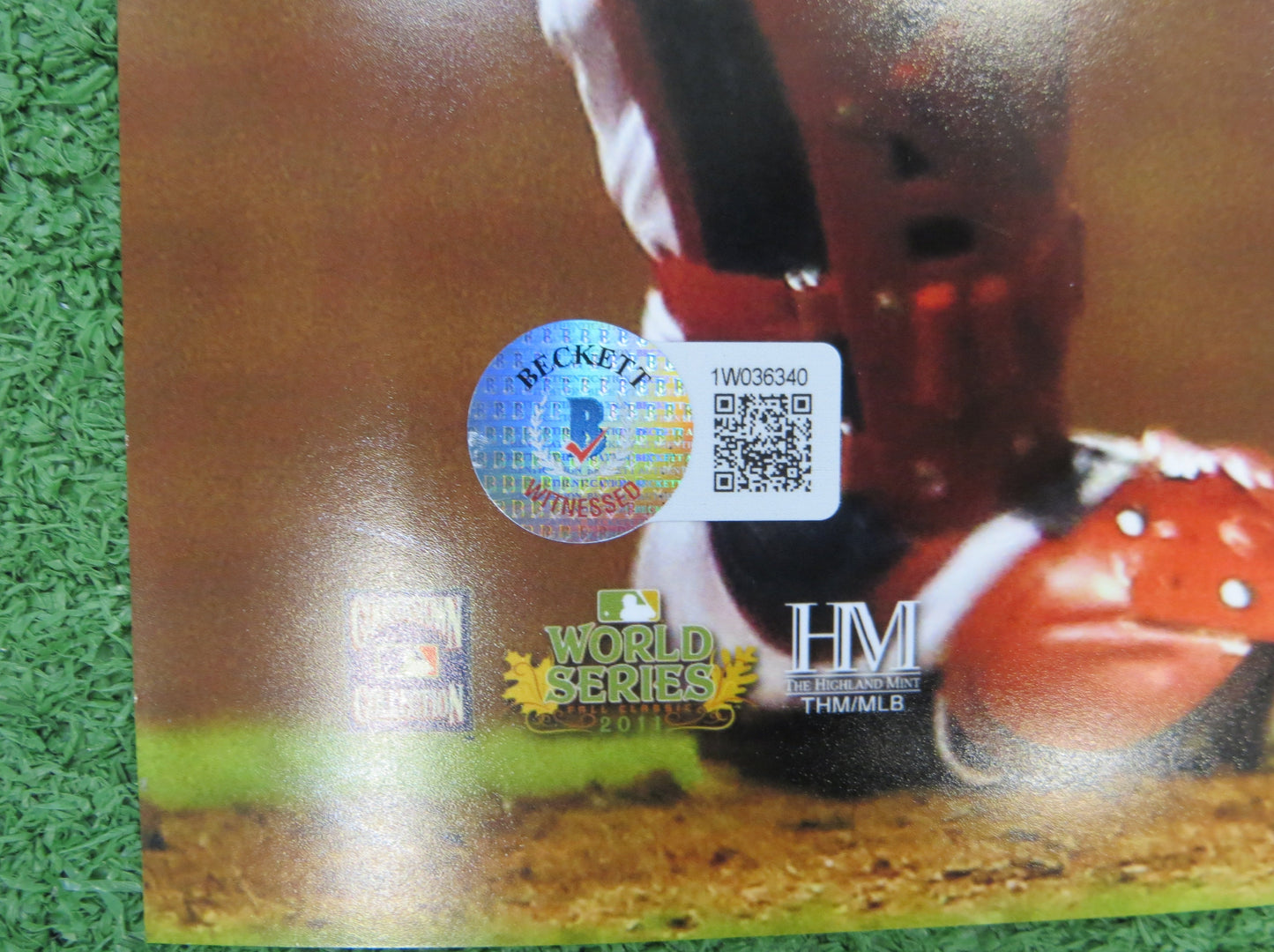 JOSH HAMILTON TEXAS RANGERS SIGNED 16x20 w/"WS Game 6 HR" BAS COA