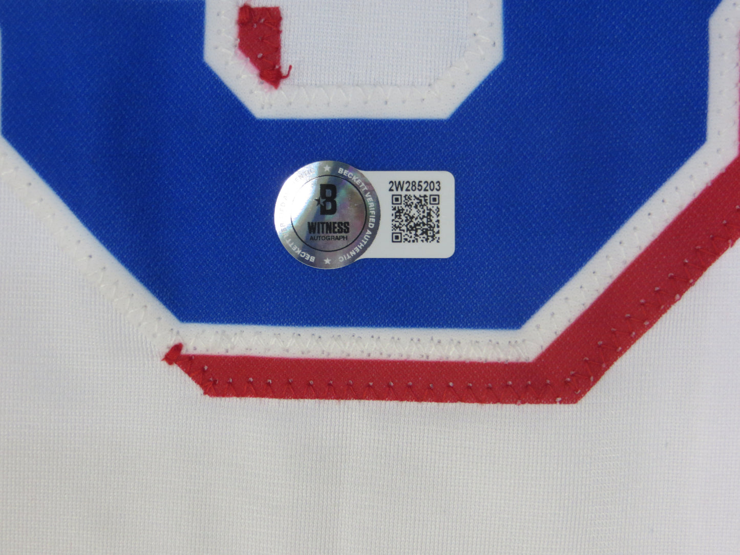 ADOLIS GARCIA TEXAS RANGERS SIGNED Home JERSEY XL BAS COA