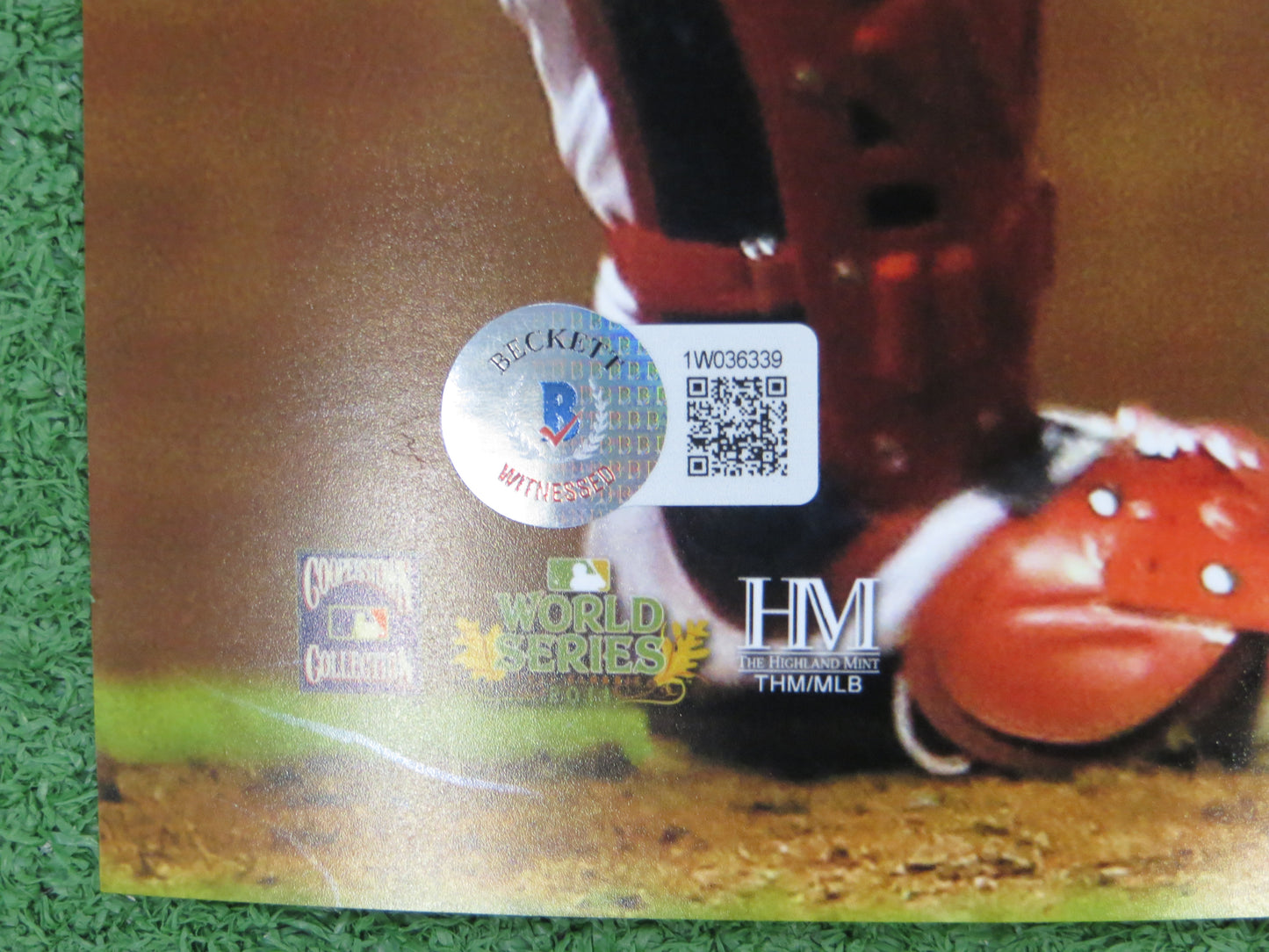 JOSH HAMILTON TEXAS RANGERS SIGNED 16x20 w/"WS Game 6 HR" BAS COA