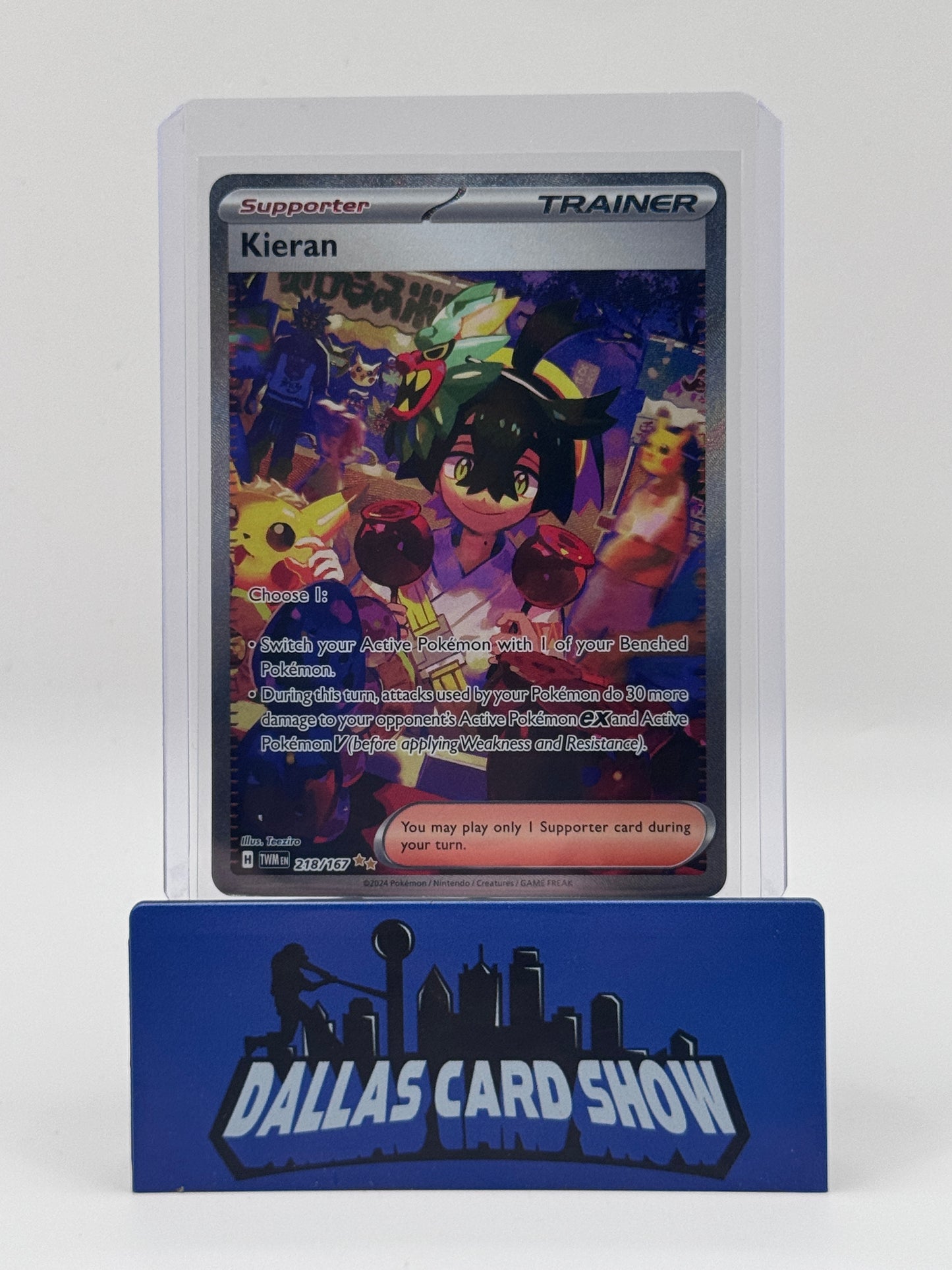2024 Pokemon - Kieran (SIR) - 218/167 Twilight Masquerade NM