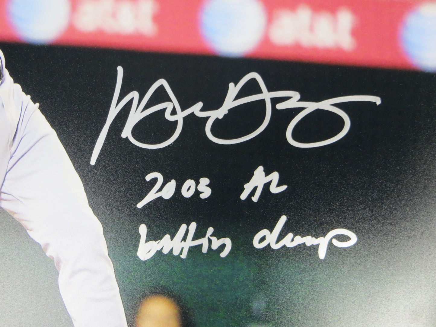 MICHAEL YOUNG TEXAS RANGERS SIGNED 16x20 w/INSC BAS COA