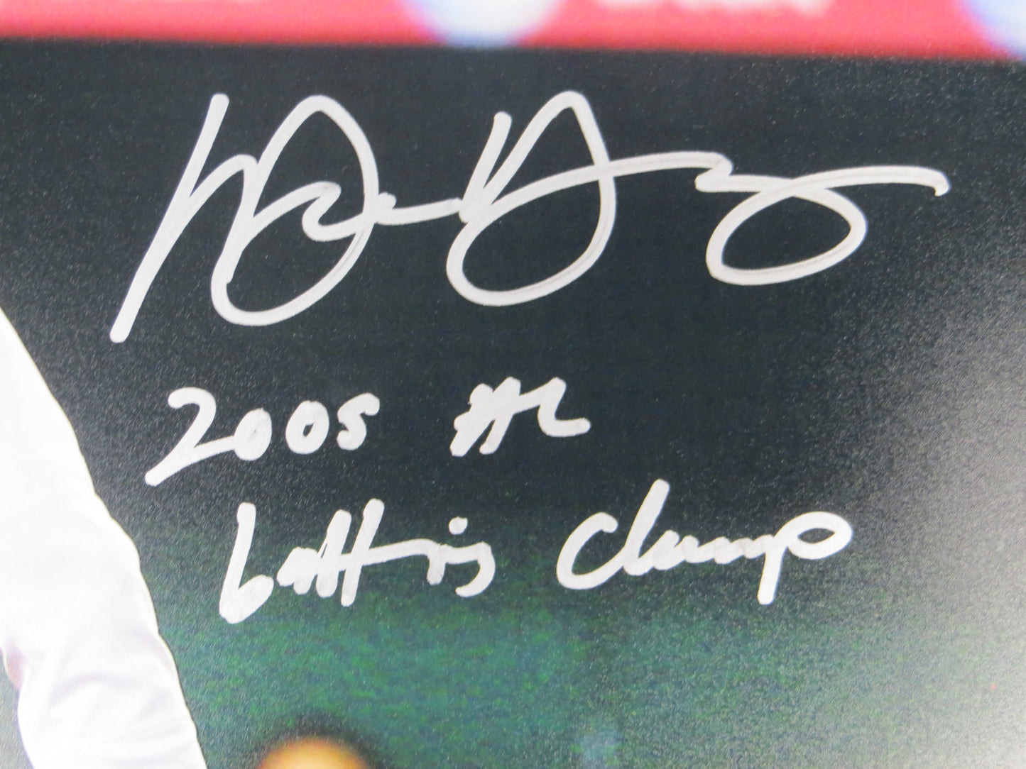 MICHAEL YOUNG TEXAS RANGERS SIGNED 16x20 w/INSC BAS COA