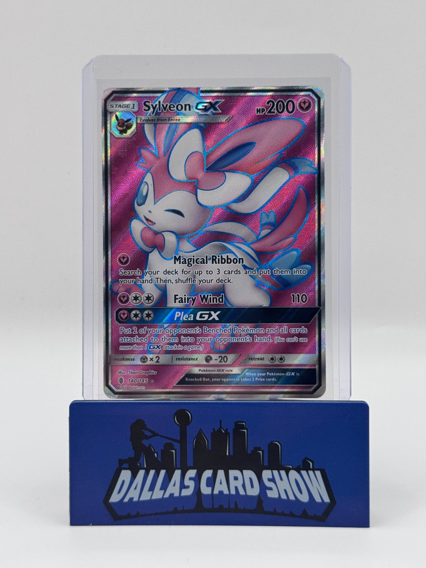 2017 Pokemon - Sylveon GX (Full Art) - 140/145 Guardians Rising NM