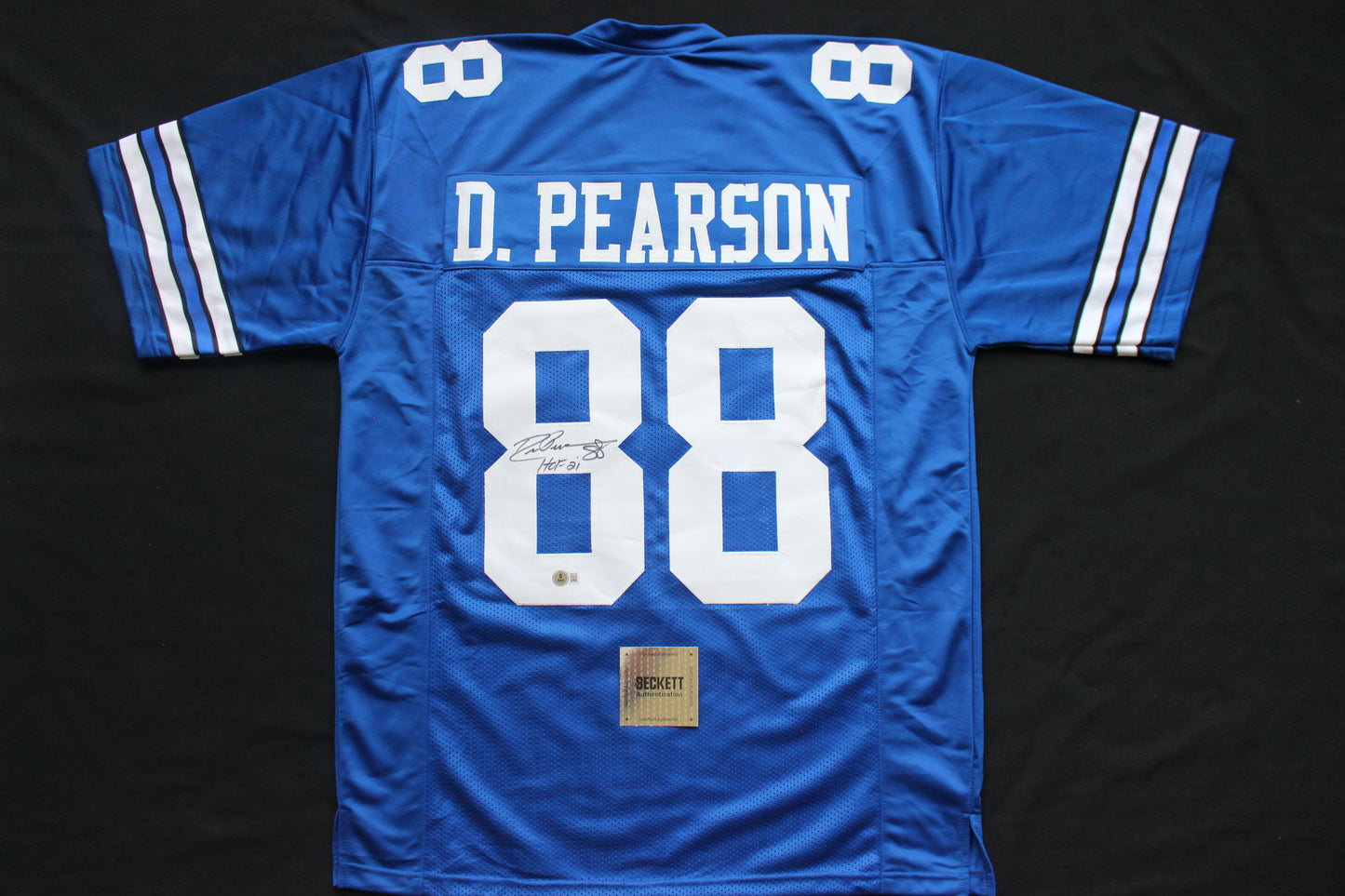 DREW PEARSON DALLAS COWBOYS SIGNED Throwback JERSEY w/HOF21 BAS COA