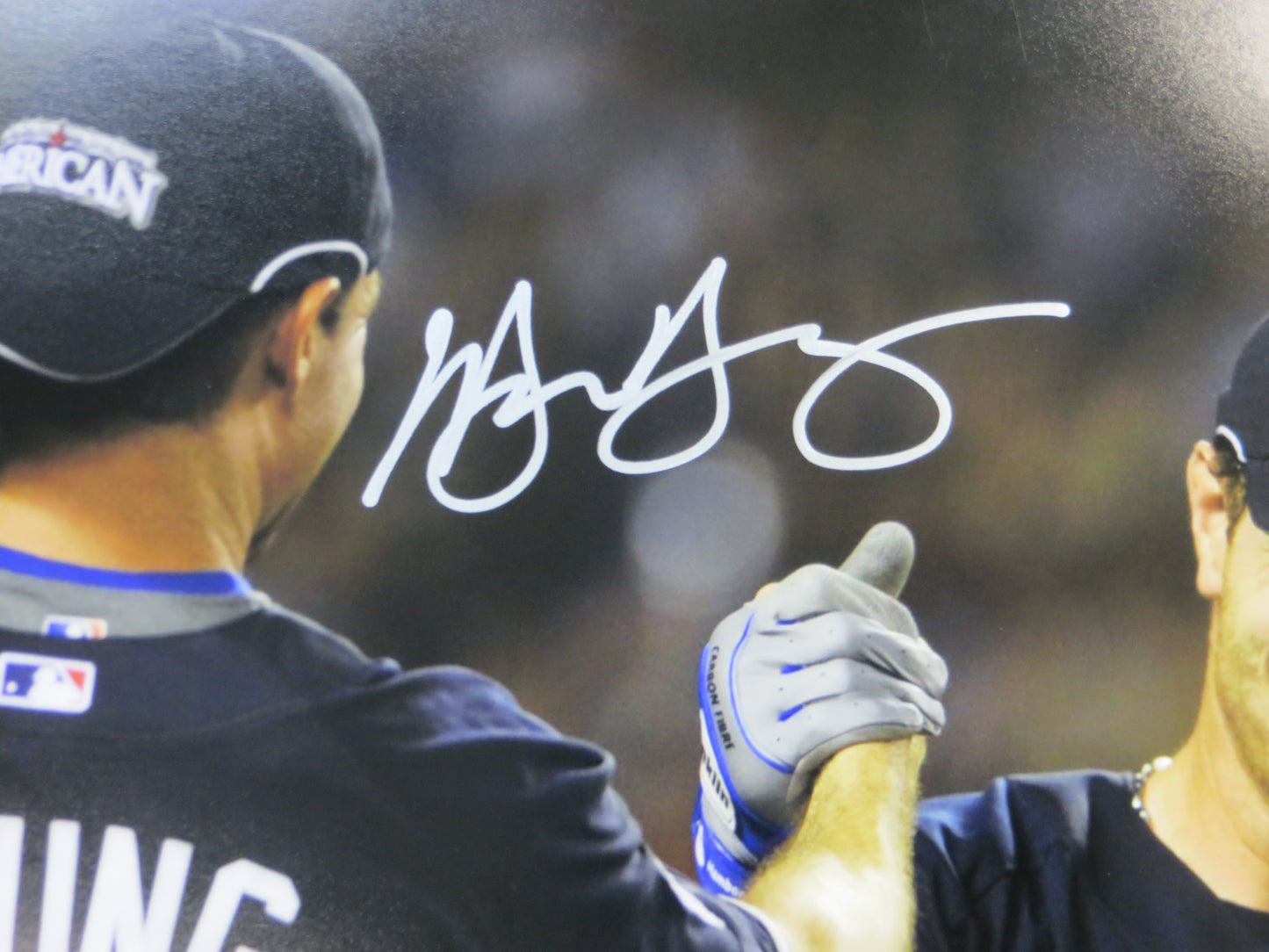 JOSH HAMILTON & MICHAEL YOUNG TEXAS RANGERS SIGNED All Star Game 16x20 BAS