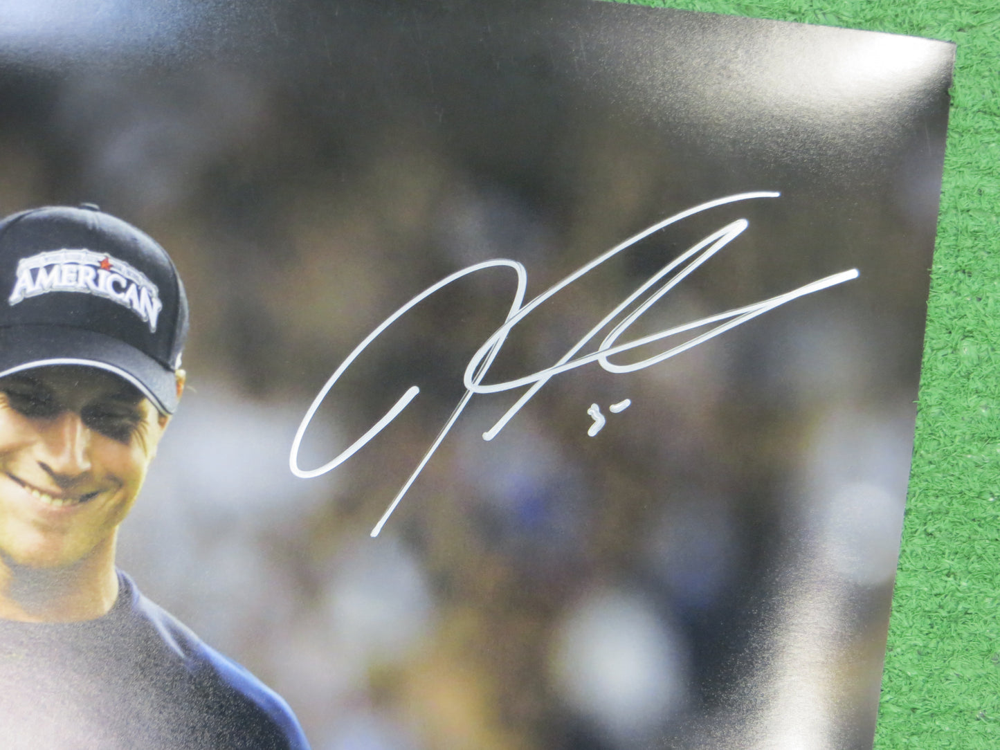 JOSH HAMILTON & MICHAEL YOUNG TEXAS RANGERS SIGNED All Star Game 16x20 BAS