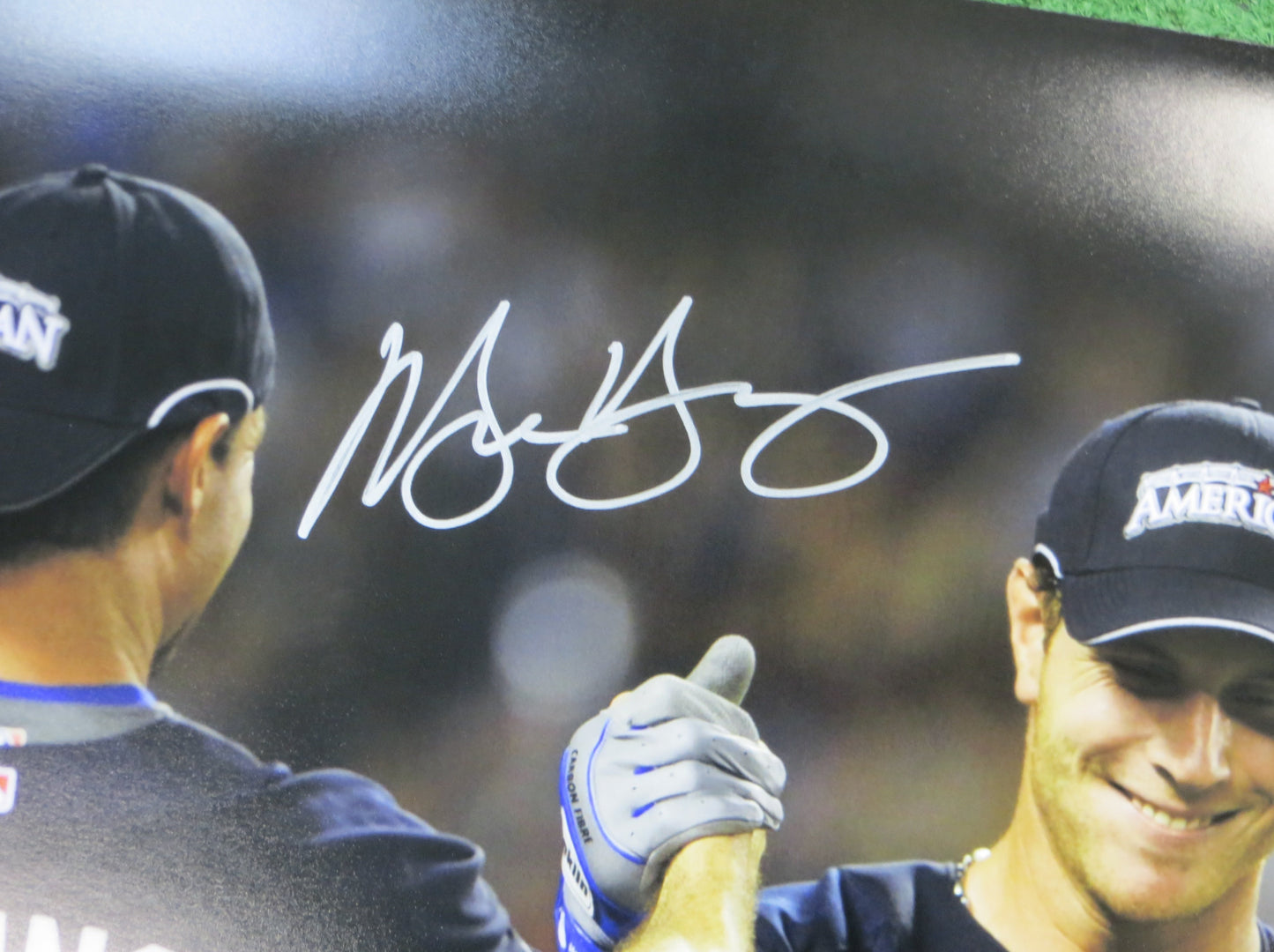 JOSH HAMILTON & MICHAEL YOUNG TEXAS RANGERS SIGNED All Star Game 16x20 BAS