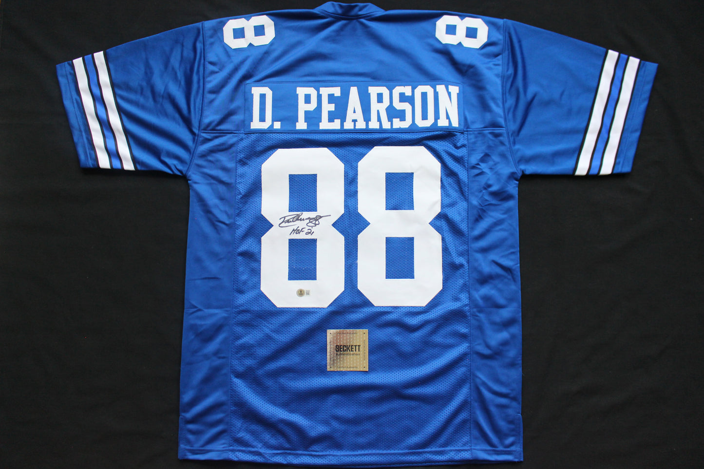 DREW PEARSON DALLAS COWBOYS SIGNED Throwback JERSEY w/HOF21 BAS COA