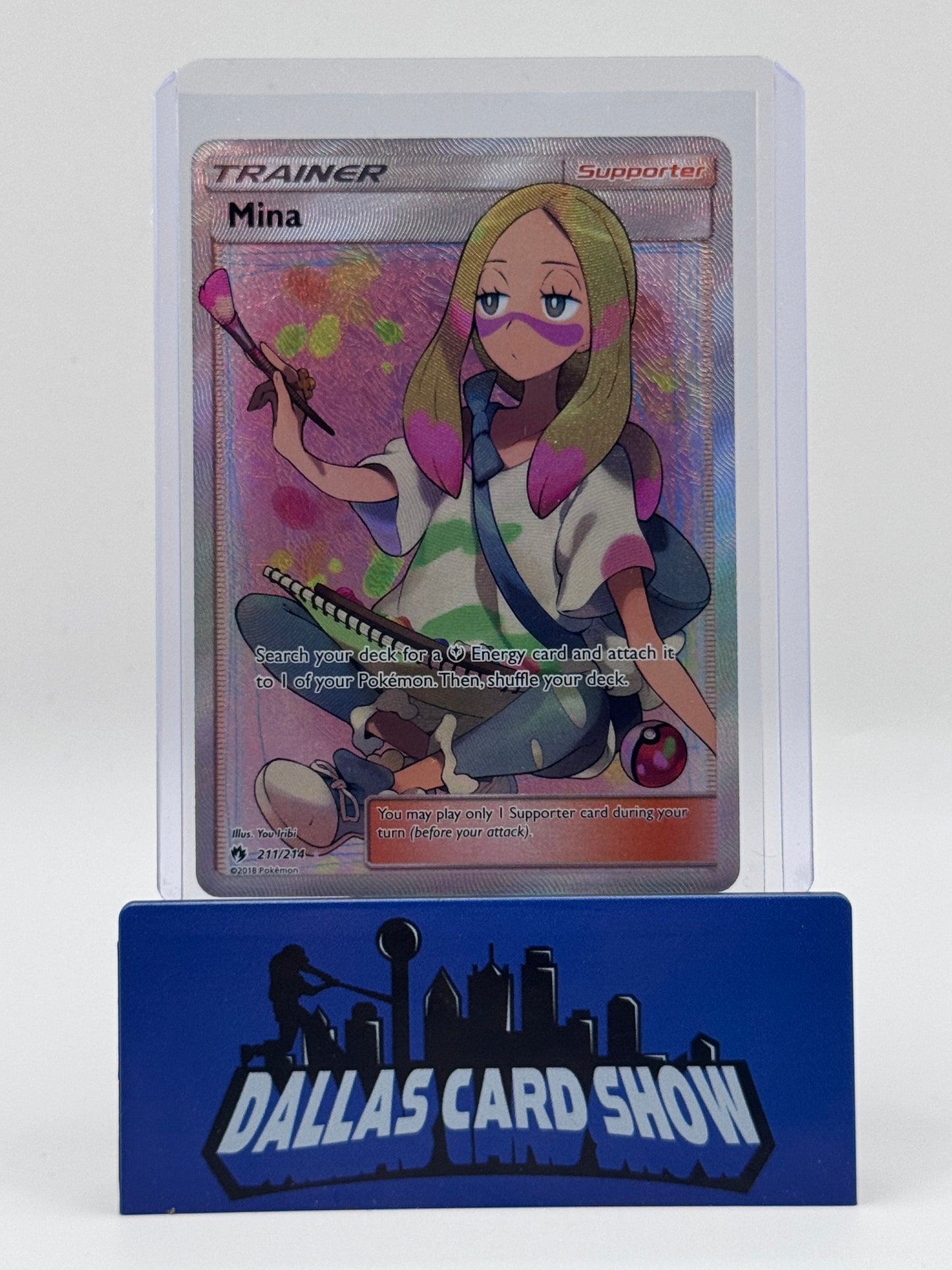 2018 Pokemon - Mina (Full Art) - 211/214 Lost Thunder NM