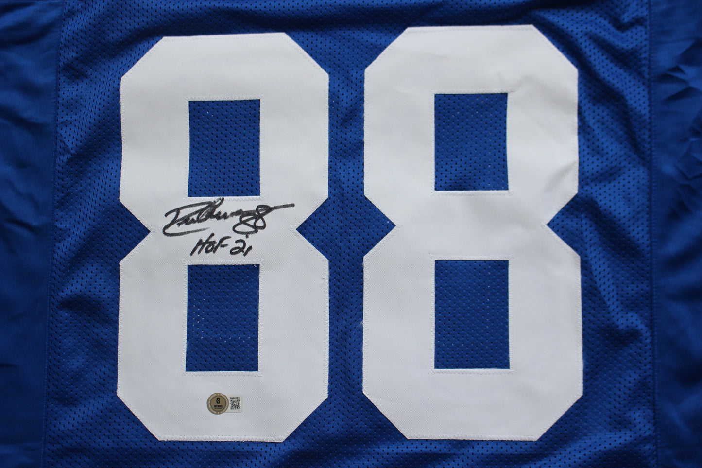 DREW PEARSON DALLAS COWBOYS SIGNED Throwback JERSEY w/HOF21 BAS COA