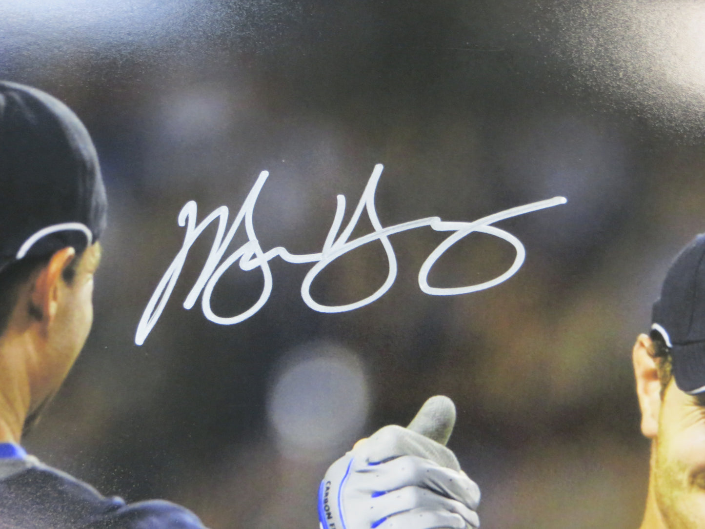 JOSH HAMILTON & MICHAEL YOUNG TEXAS RANGERS SIGNED All Star Game 16x20 BAS